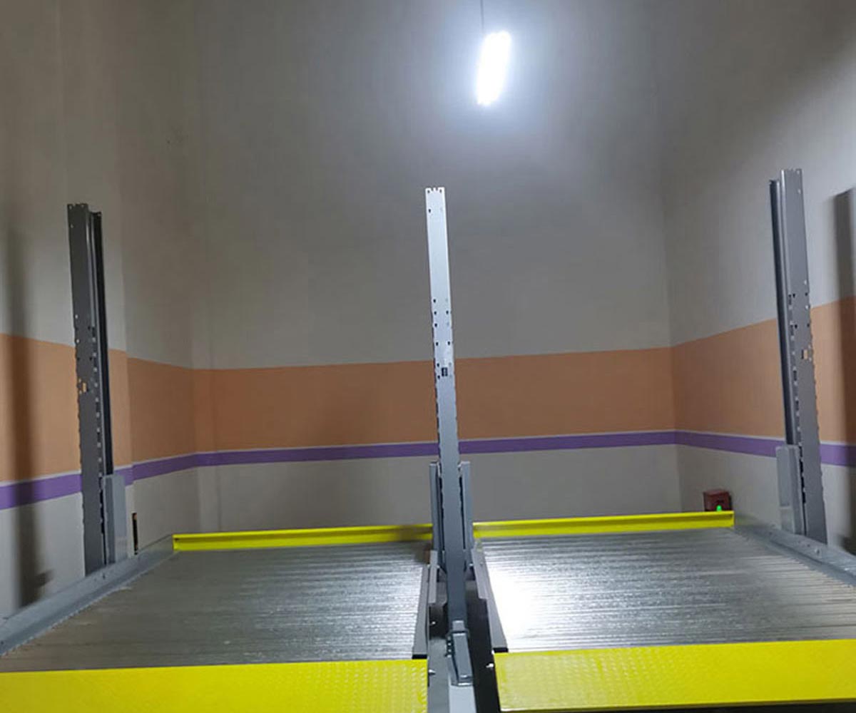 匯川區雙柱升降式機械停車庫安裝
