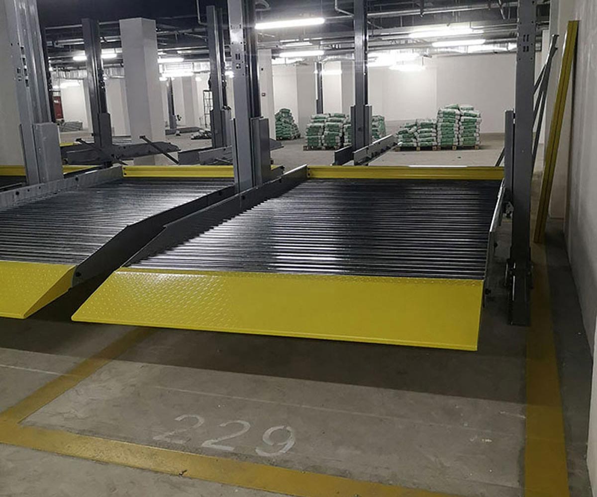 四柱簡易式機械式停車庫改造