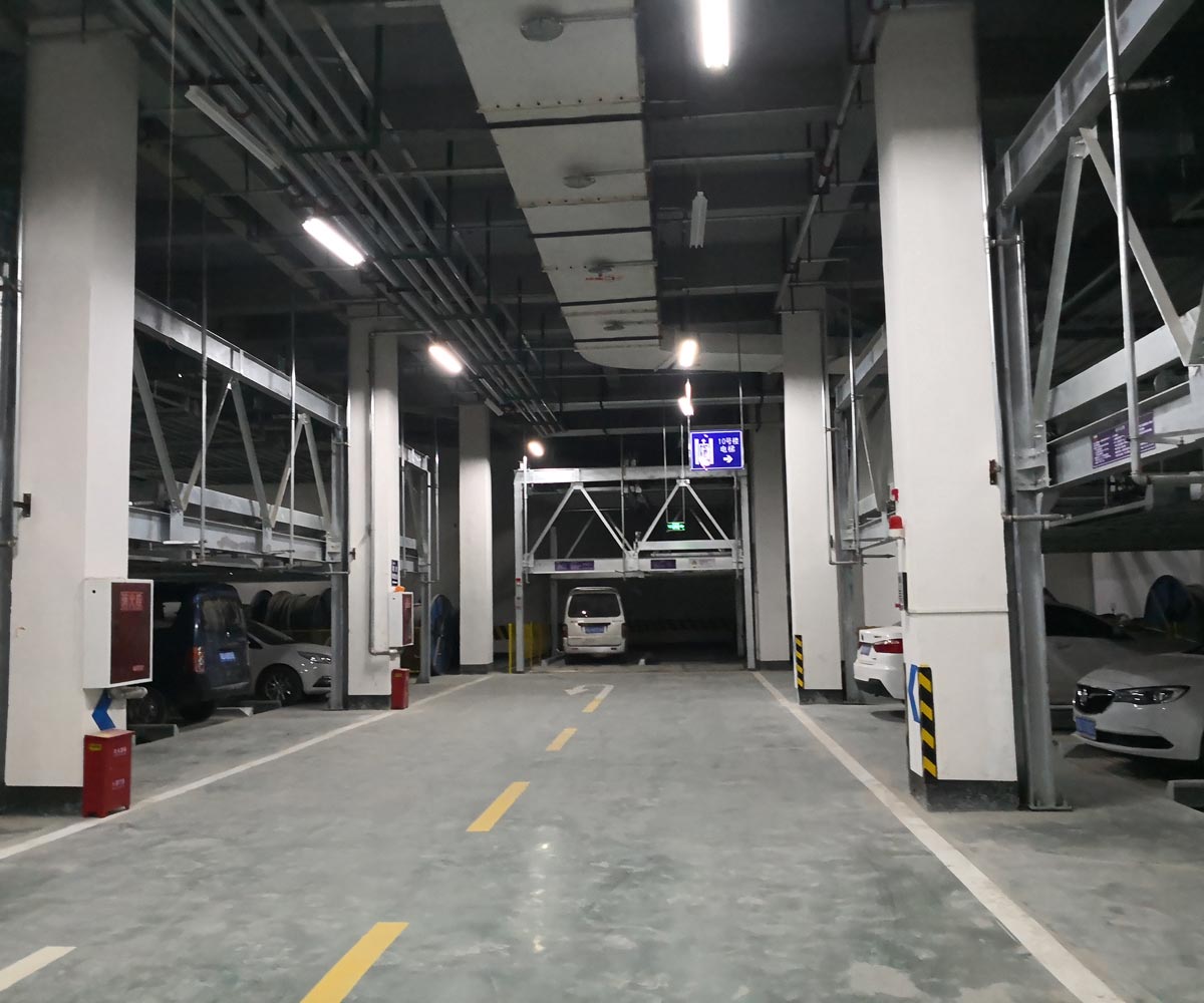 湖北省二層升降橫移式立體停車設備