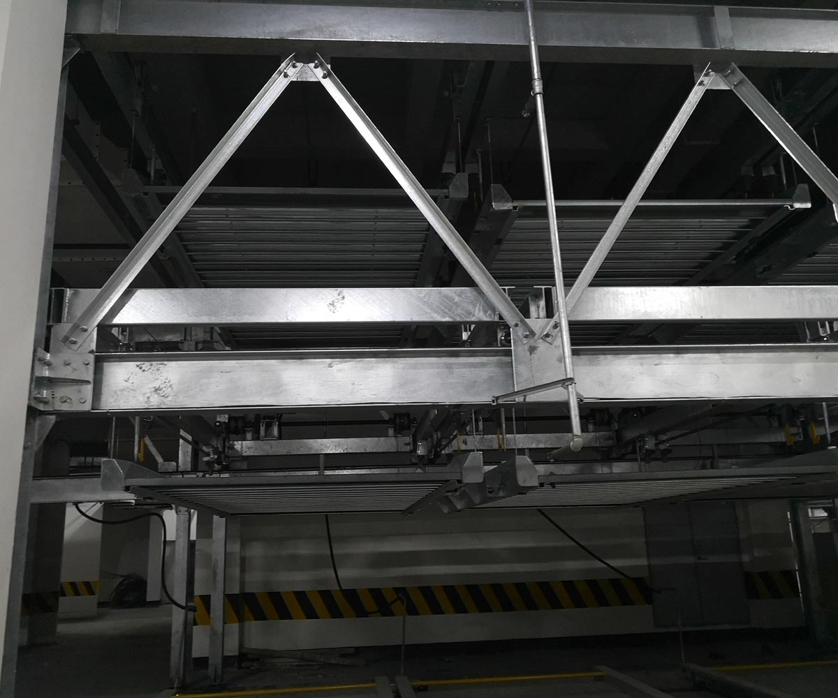 PSH6六層升降橫移機械式停車設備