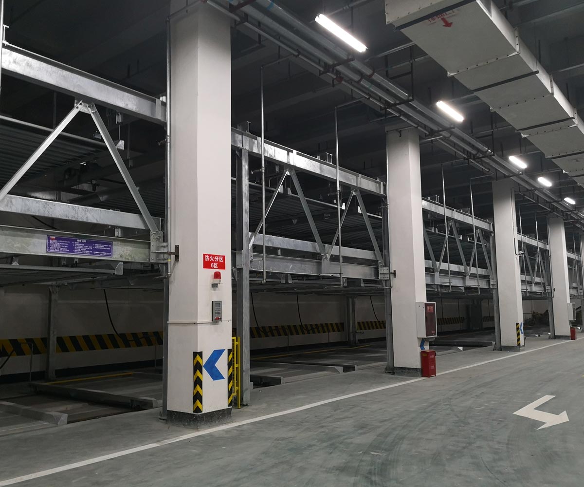 貴州省負一正一地坑PSH2D1二層升降橫移機械式停車設備