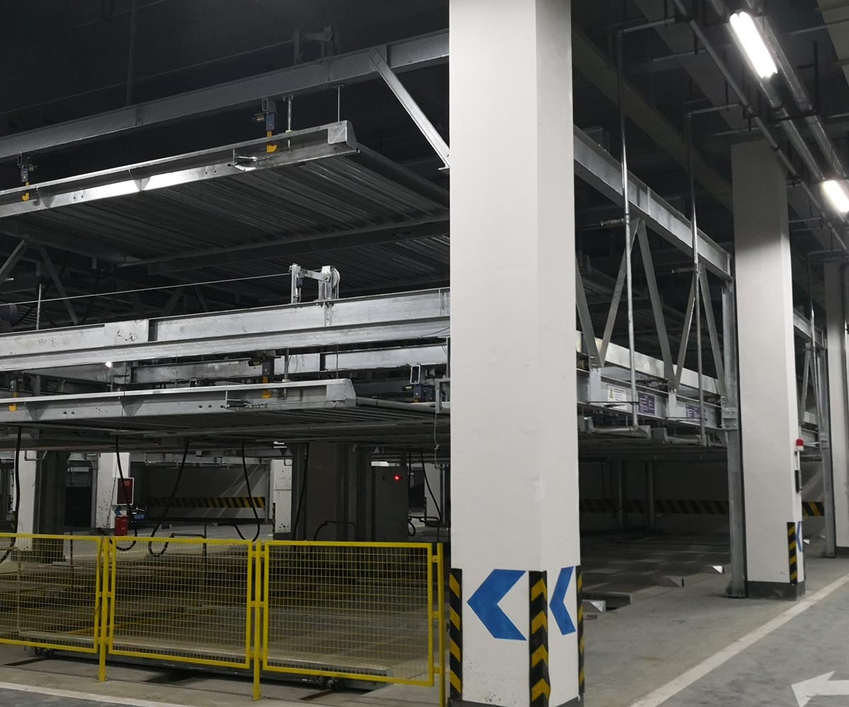 匯川區單列PSH2二層升降橫移機械式停車設備